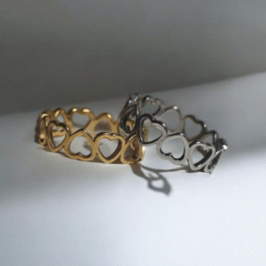 Anel de Coração Vazado