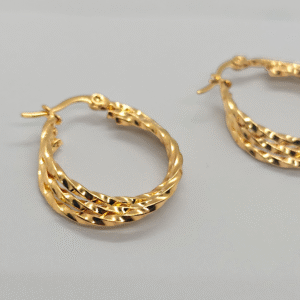 Brinco Argola Torcida 3 aros