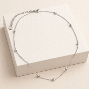 Colar Feminino de Bolinha